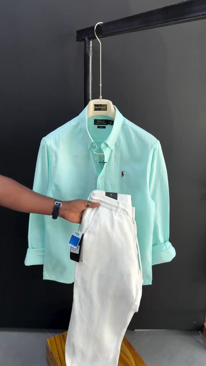 The Weekend Set - Cyan + White