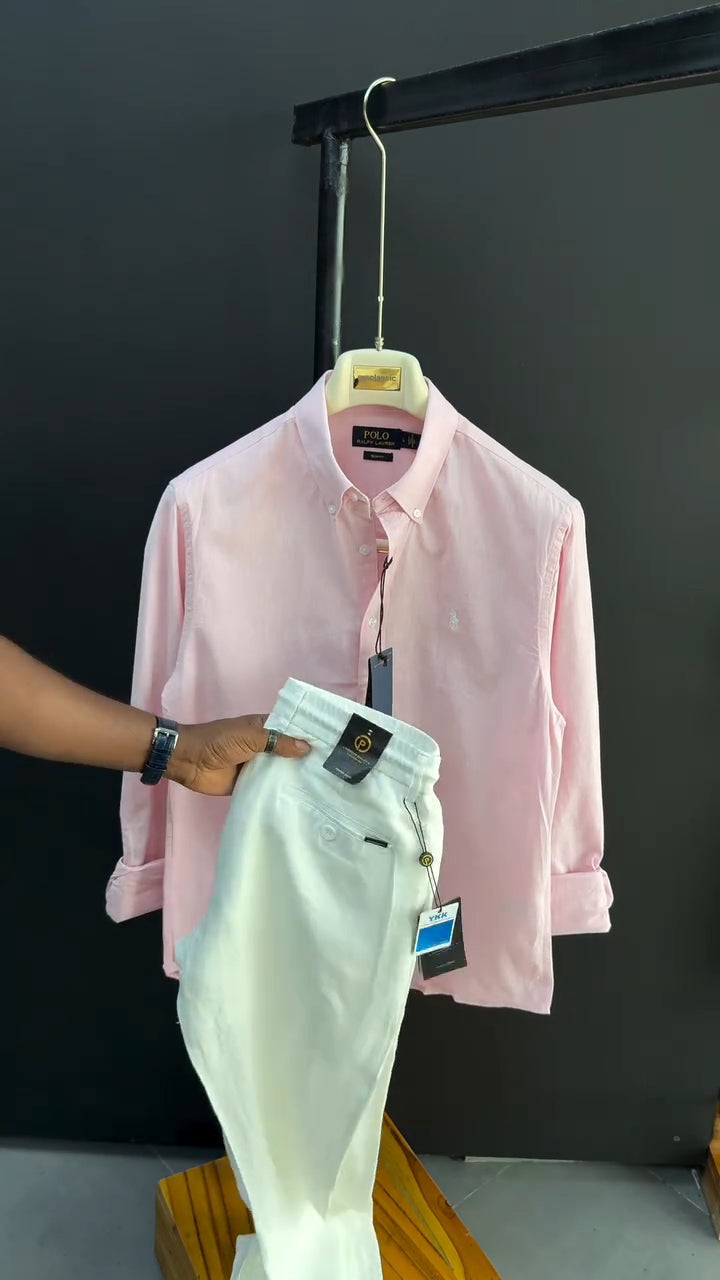 The Weekend Set - T-Pink + White